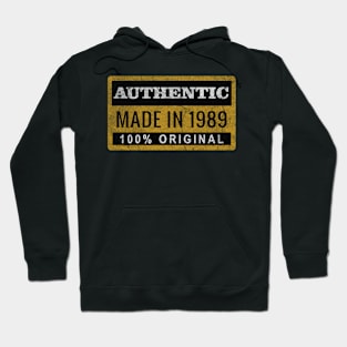 Born In 1989 Authentic 100_ Original Vintage Hoodie